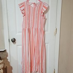 Sleeveless Smocked Dress POCKETS A New Day